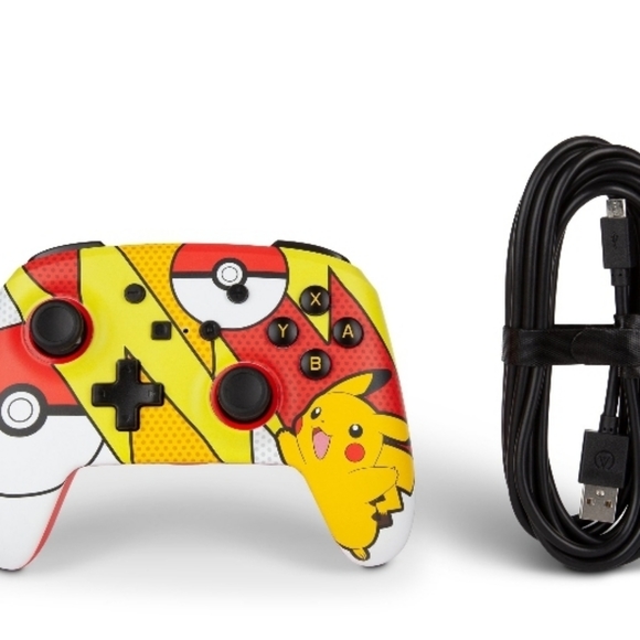 PowerA Enhanced Wired Controller for Nintendo Switch - Pokémon: Pikachu Pop A - Picture 6 of 12